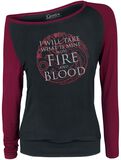 Fire And Blood, Game Of Thrones, Langarmshirt