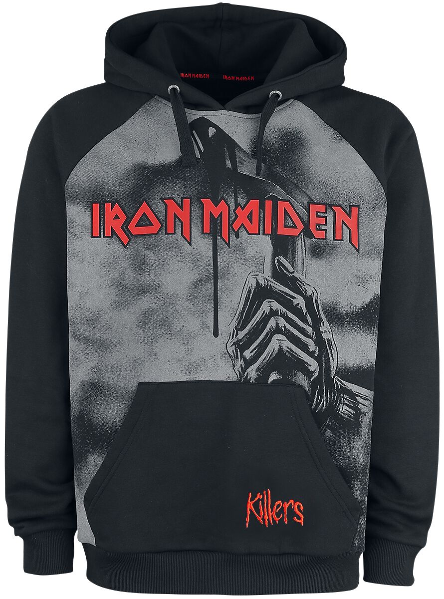 Image of Iron Maiden EMP Signature Collection Kapuzenpulli schwarz/grau meliert