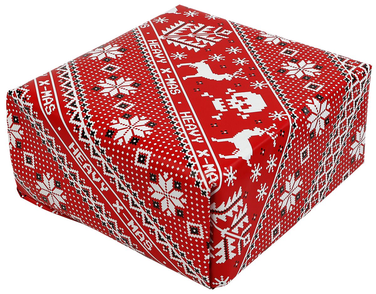 Ugly Christmas Wrapping paper Office Accessories red white