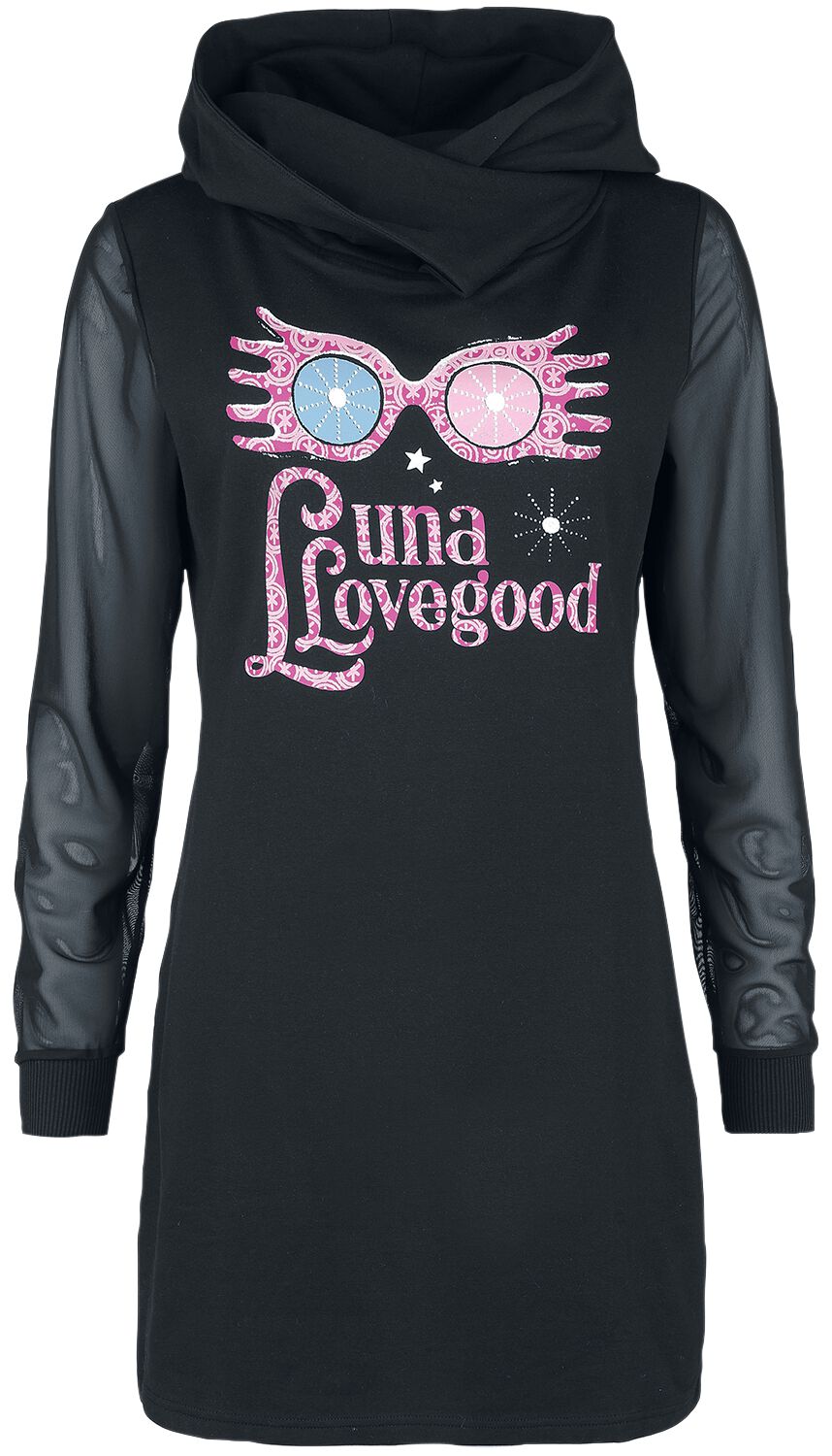 Harry Potter Kleid knielang - Luna Lovegood - M - für Damen - Größe M - schwarz  - EMP exklusives Merchandise!