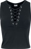 Ladies Lace Up Cropped Top, Urban Classics, Top