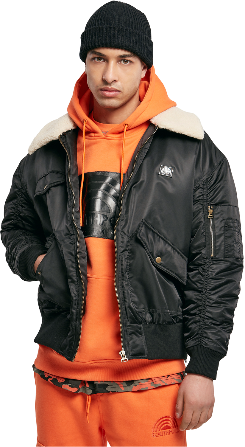 Southpole Southpole Bomber Jacket Bomberjacke schwarz