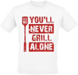 You'll Never Grill Alone, Food, T-Shirt