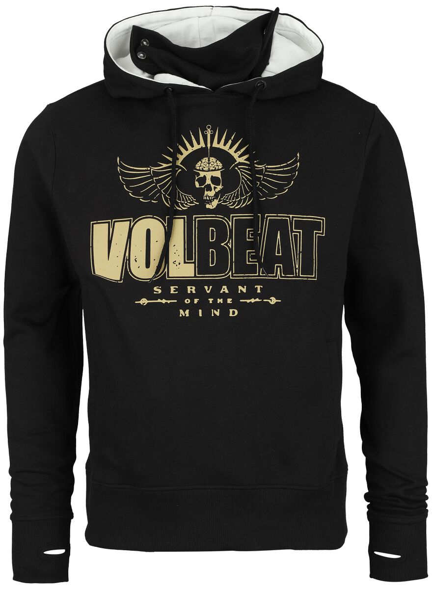 Levně Volbeat Skull Mikina s kapucí černá