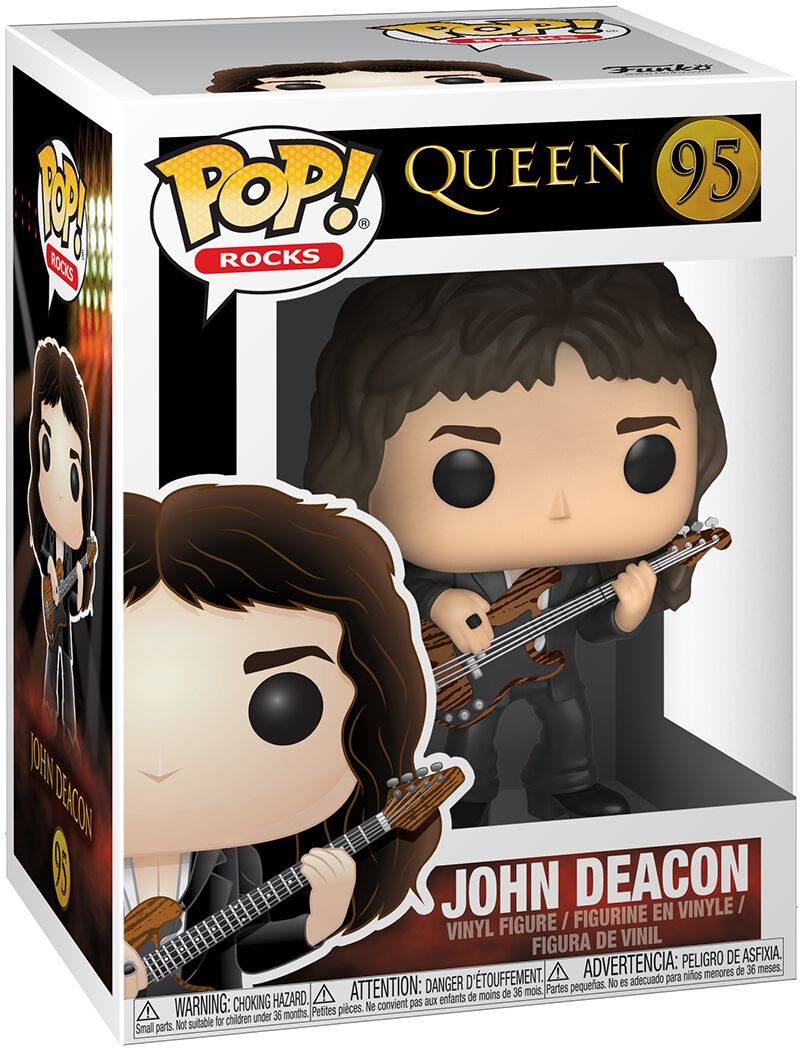 Queen John Deacon Rocks Vinyl Figure 95 Funko Pop! multicolor