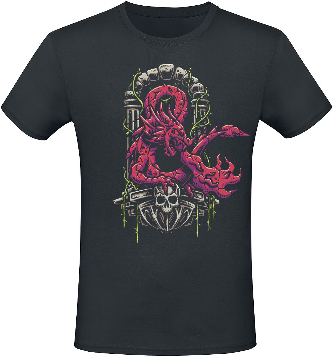 Levně Dungeons and Dragons Ampersand Dragon Tričko černá