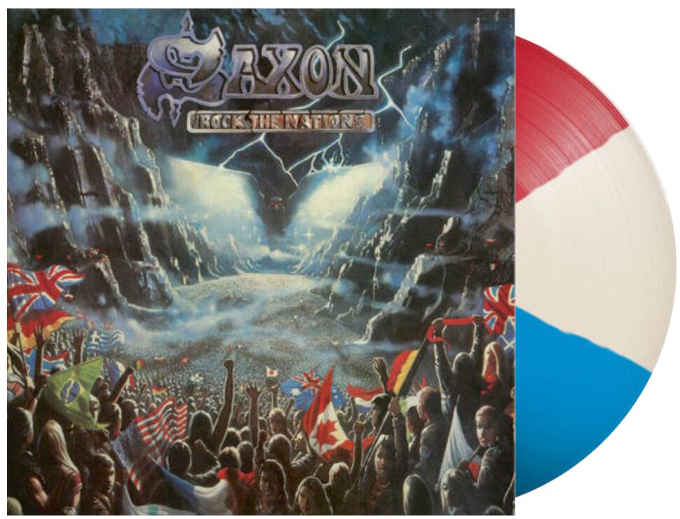 Saxon Rock the nations LP multicolor