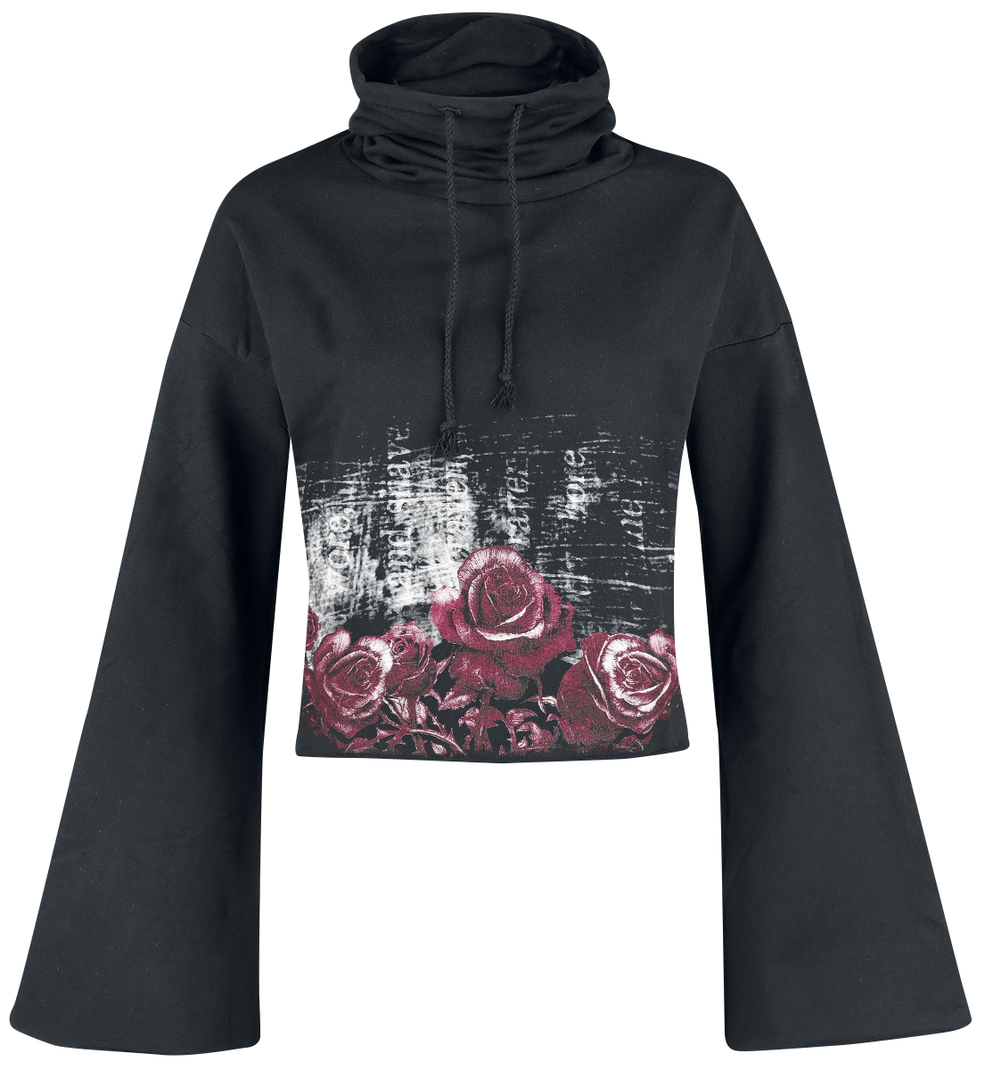 Outer Vision - Nevermore - Girls hooded sweatshirt - black-multicolour image