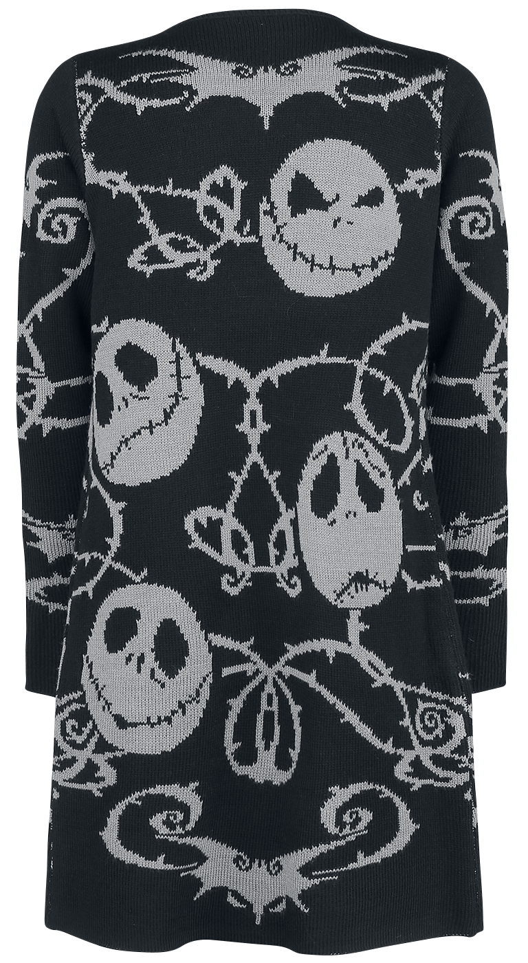The Nightmare Before Christmas - Disney Cardigan - Jack Skellington - S bis XL - für Damen - Größe L - schwarz/grau  - EMP exklusives Merchandise!