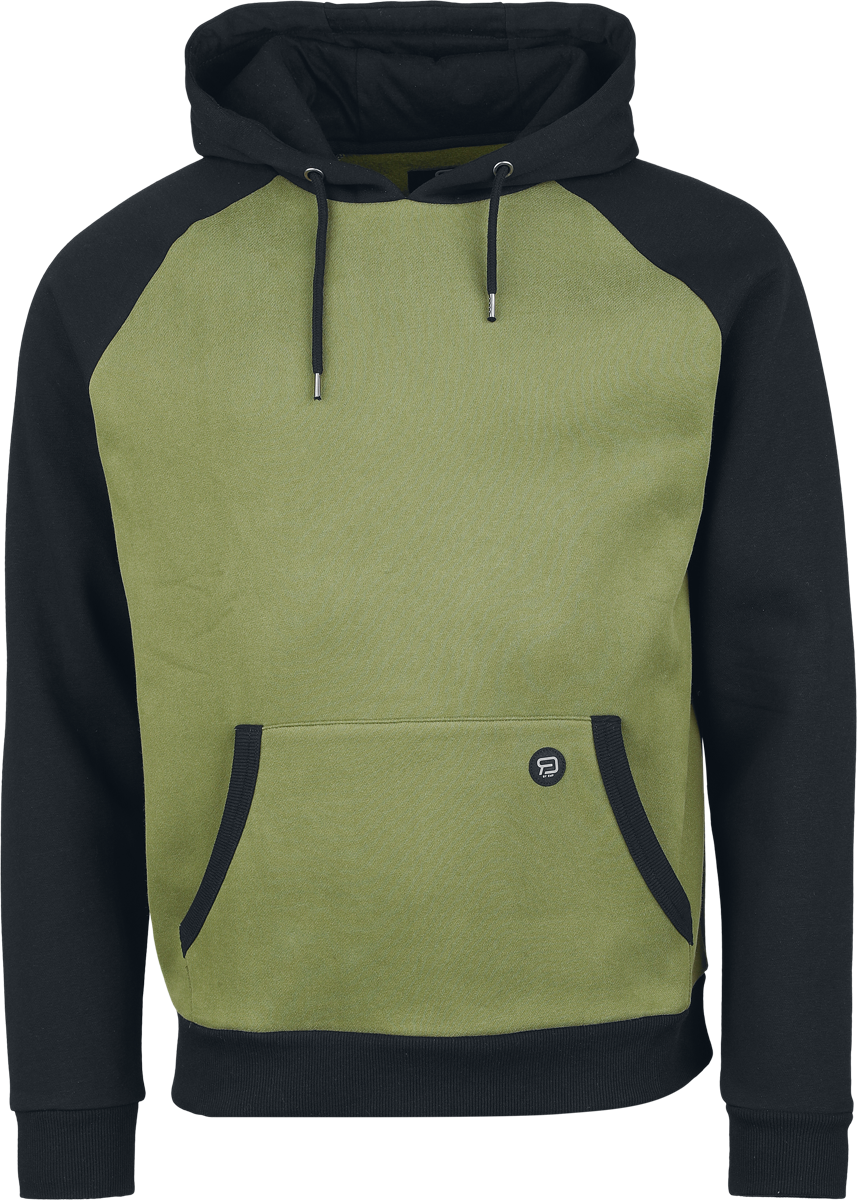 RED by EMP  Hoodie - Jumper black/olive - for Men - black-olive