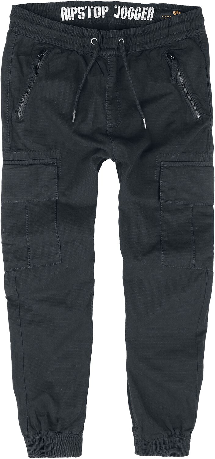 Image of Pantaloni tuta di Alpha Industries - RIPSTOP JOGGERS - S a XXL - Uomo - nero