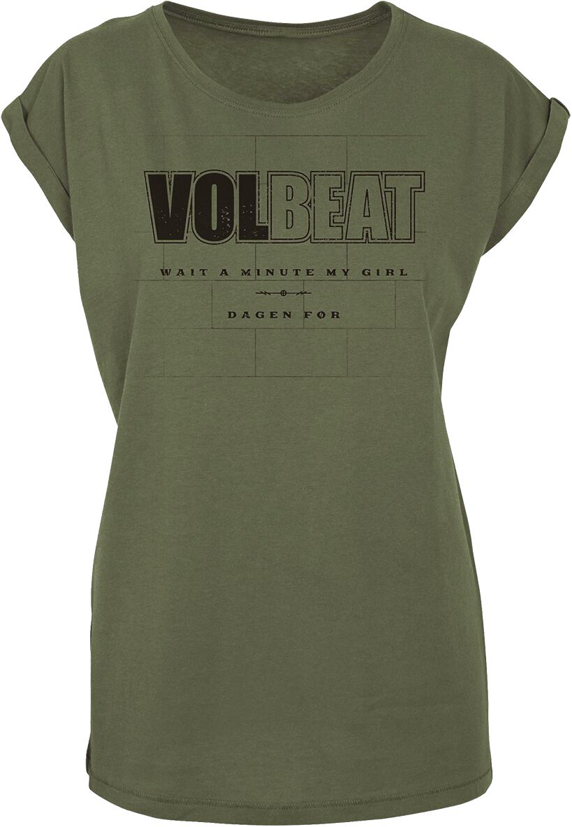 T-Shirt Manches courtes de Volbeat - Wait A Minute My Girl - S à XXL - pour Femme - sable