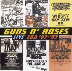 Live era 1987-93, Guns N' Roses, CD