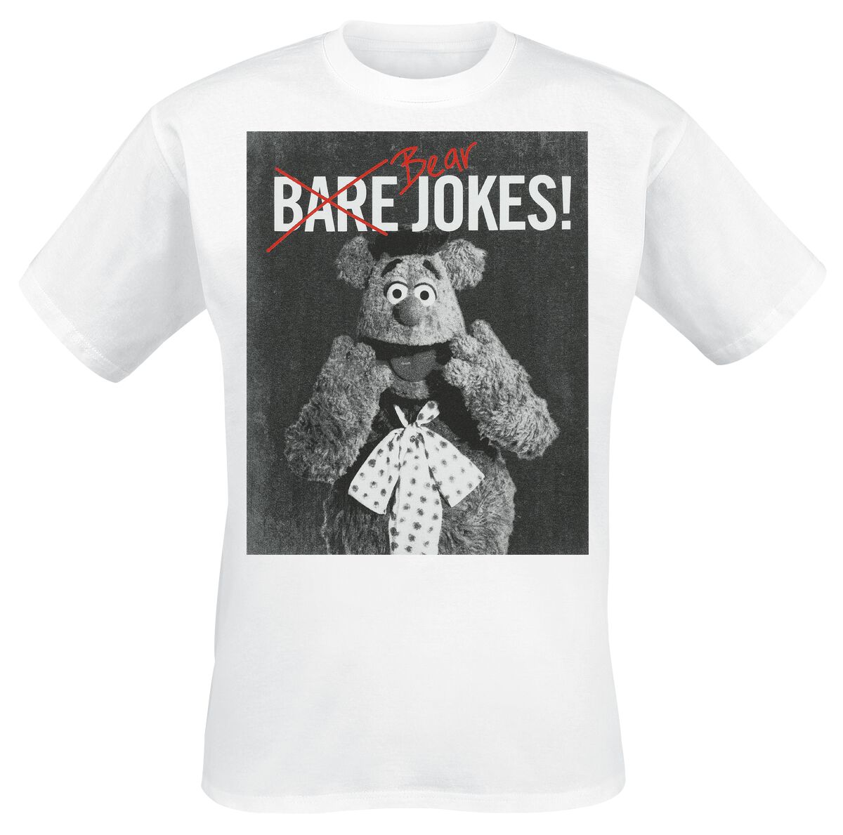 T-Shirt Manches courtes de Le Muppet Show - Bear Jokes - M - pour Homme - blanc