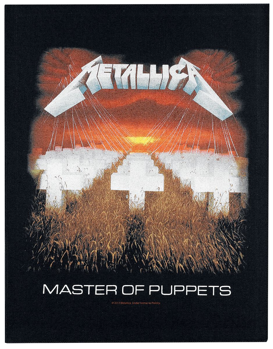Metallica Master Of Puppets Backpatch multicolor