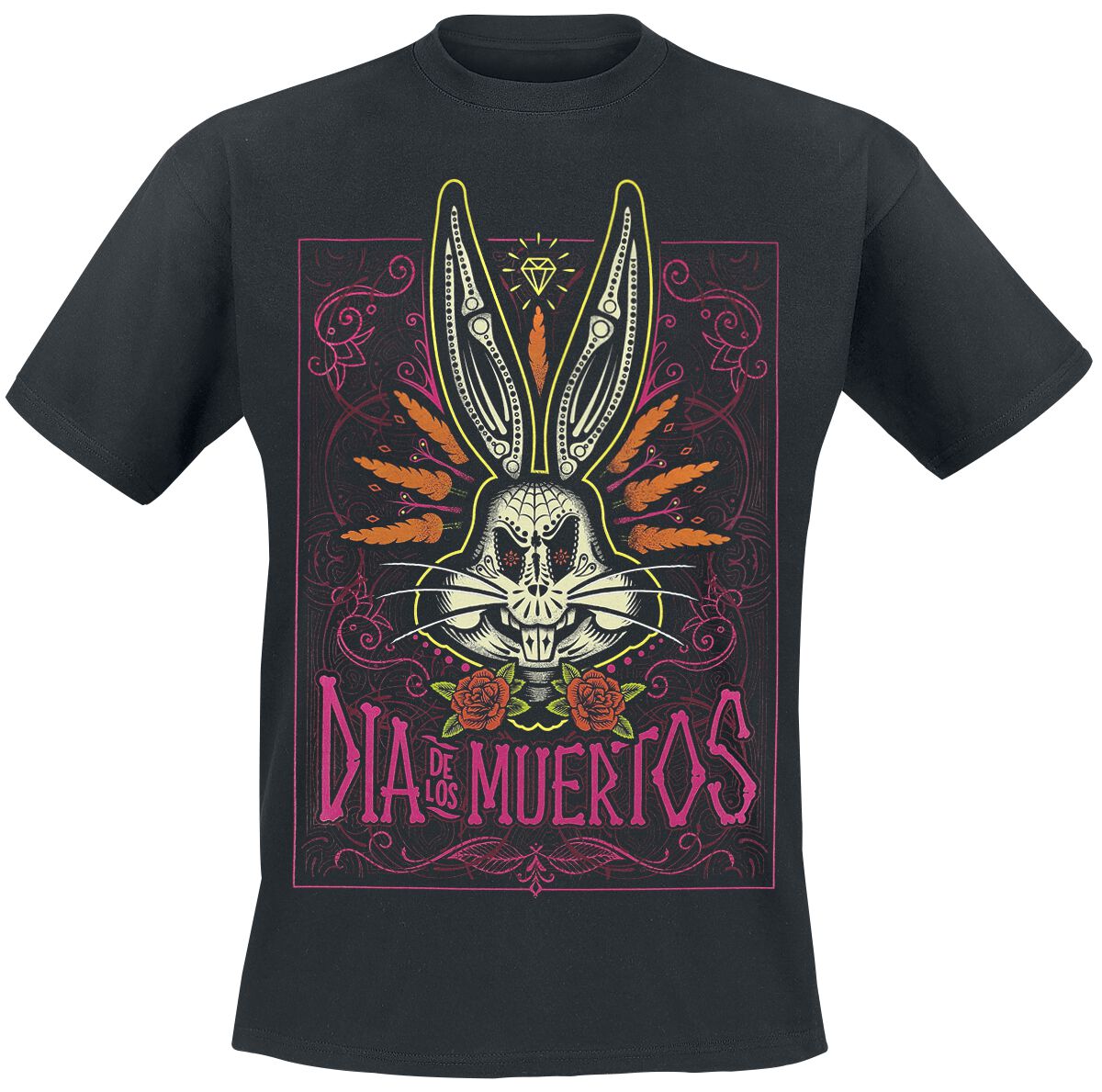 Image of T-Shirt di Looney Tunes - Dia De Los Muertos - M a XXL - Uomo - nero
