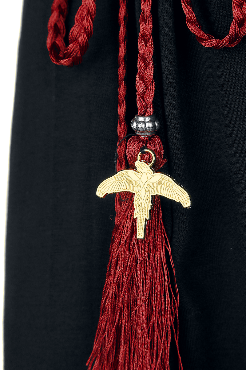 Harry Potter Phönix Langes Kleid schwarz bordeaux