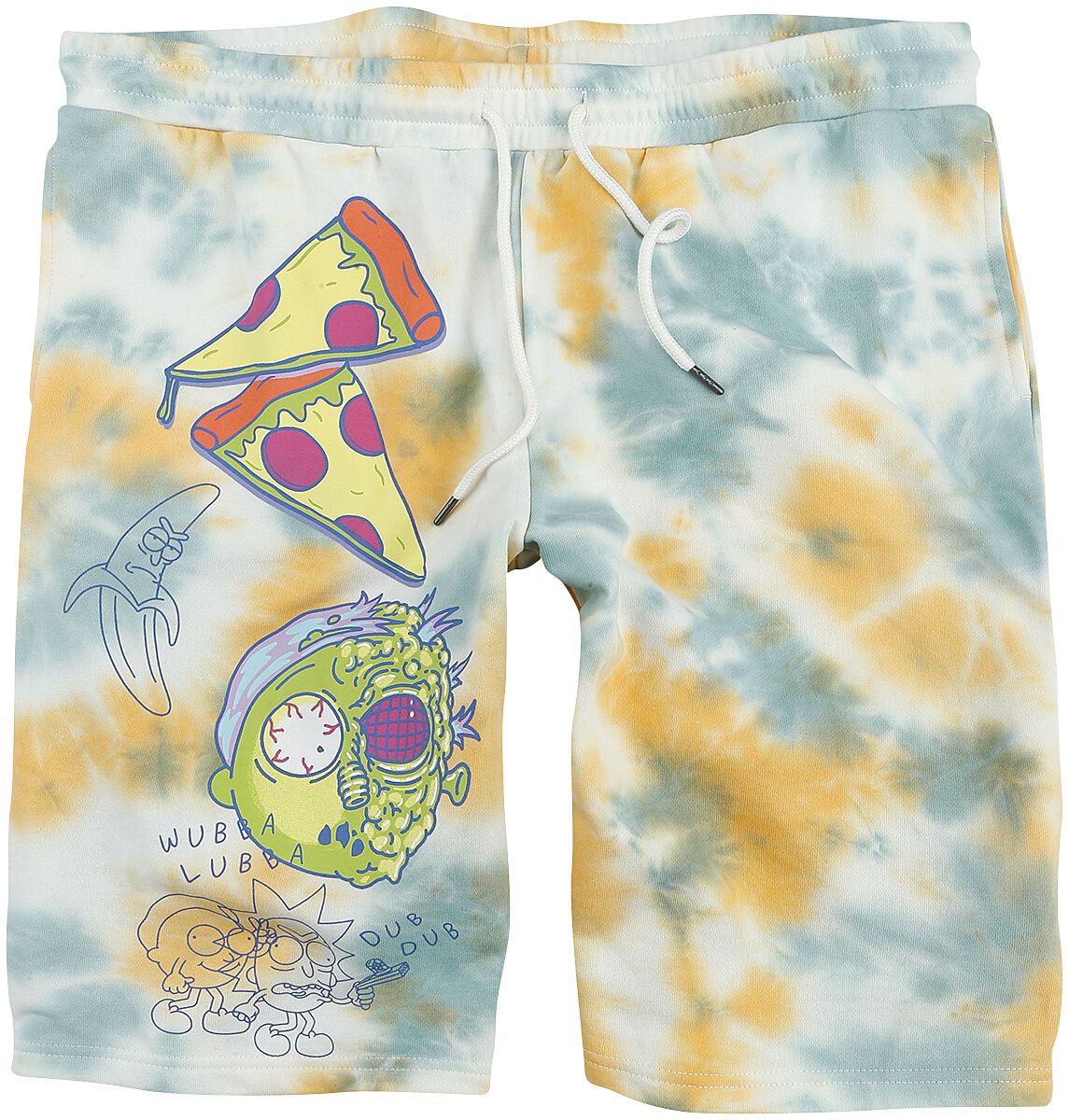Short de Rick & Morty - Pizza - S à XXL - pour Homme - multicolore
