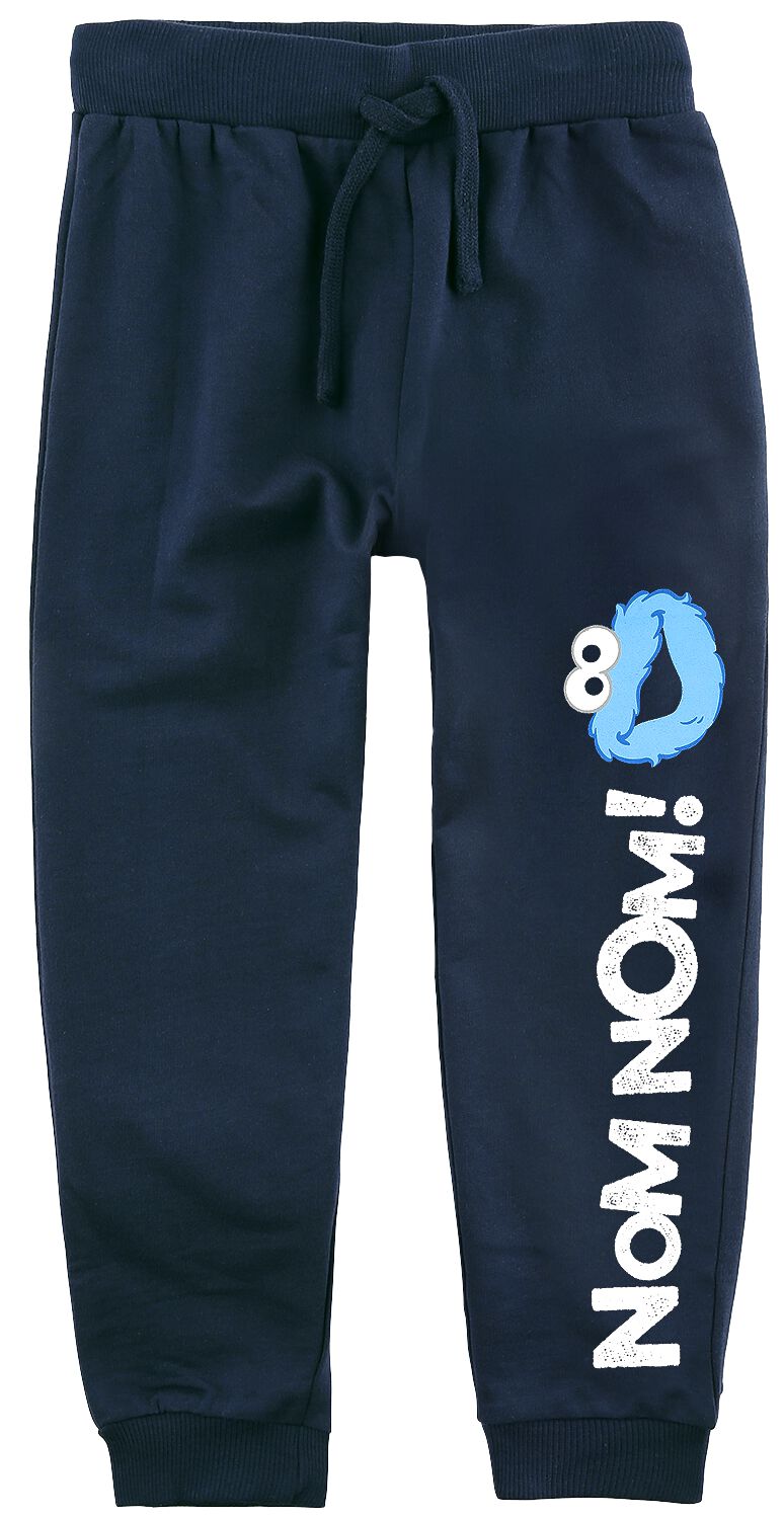 Pantalon de survêtement de Sesame Street - Enfants - Nom Nom! - 116 - pour filles & garçonse - bleu