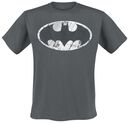 Cracked Silver Logo, Batman, T-Shirt