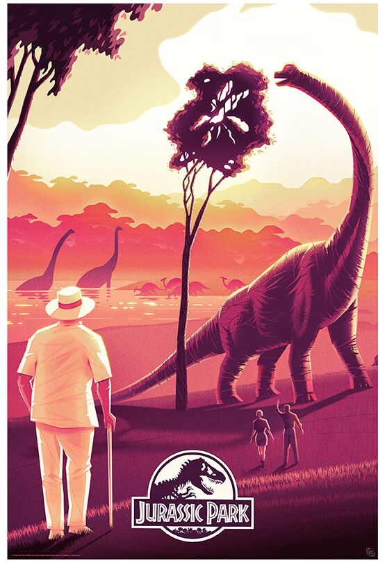Jurassic Park Welcome Poster multicolor