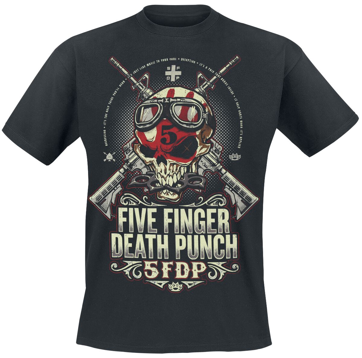 Five Finger Death Punch T-Shirt - Protector - S bis 5XL - für Männer - Größe S - schwarz  - Lizenziertes Merchandise!