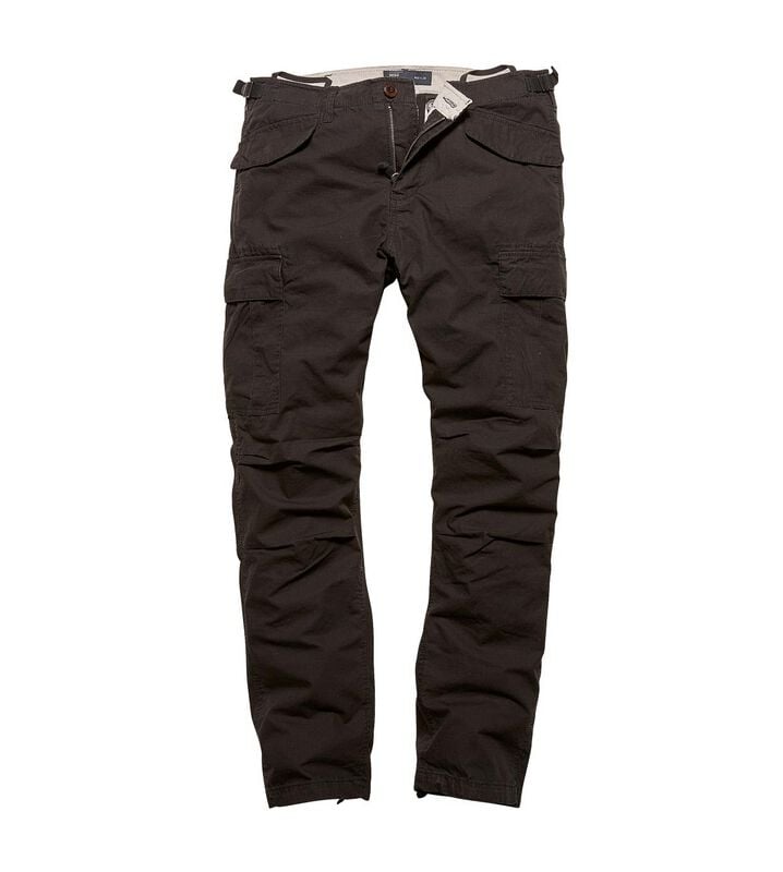 Vintage Industries Miller M65 Pants Stoffhose Schwarz In 33