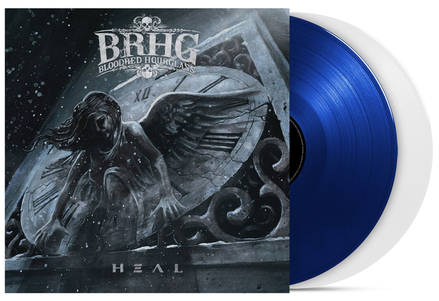 Bloodred Hourglass Heal LP blue white
