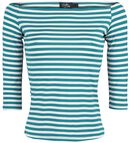 Gloria Off Shoulder Retro Striped Top, Dolly and Dotty, Langarmshirt