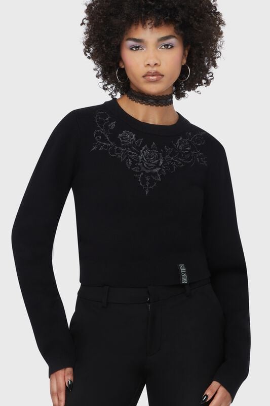 0000001418101 - Roseblood Sweater Sweatshirt schwarz in XL