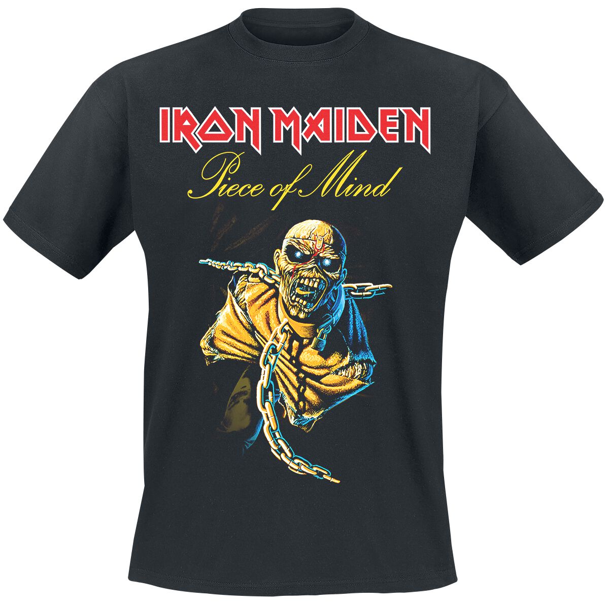 Piece Of Mind Tracklist T-Shirt schwarz von Iron Maiden