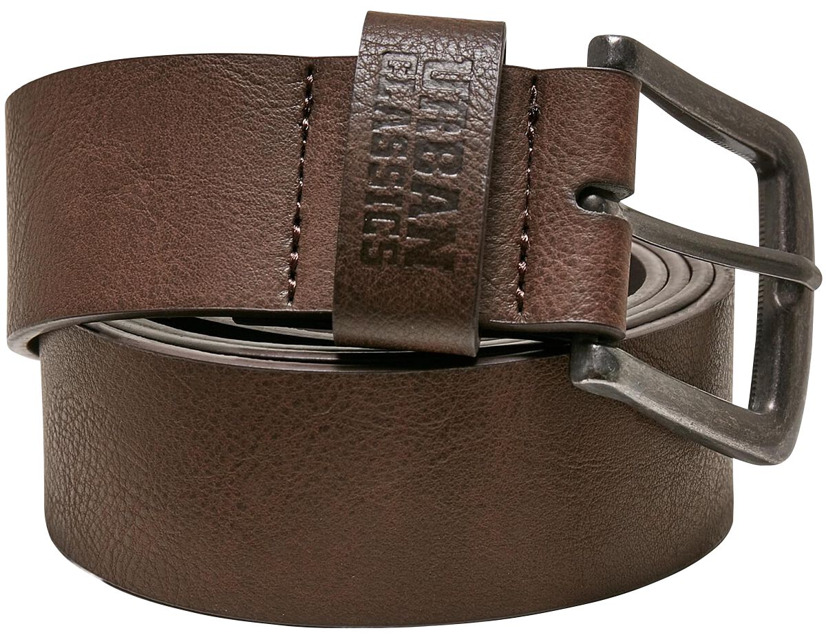 Image of Cintura di Urban Classics - Imitation Leather Belt - Unisex - marrone