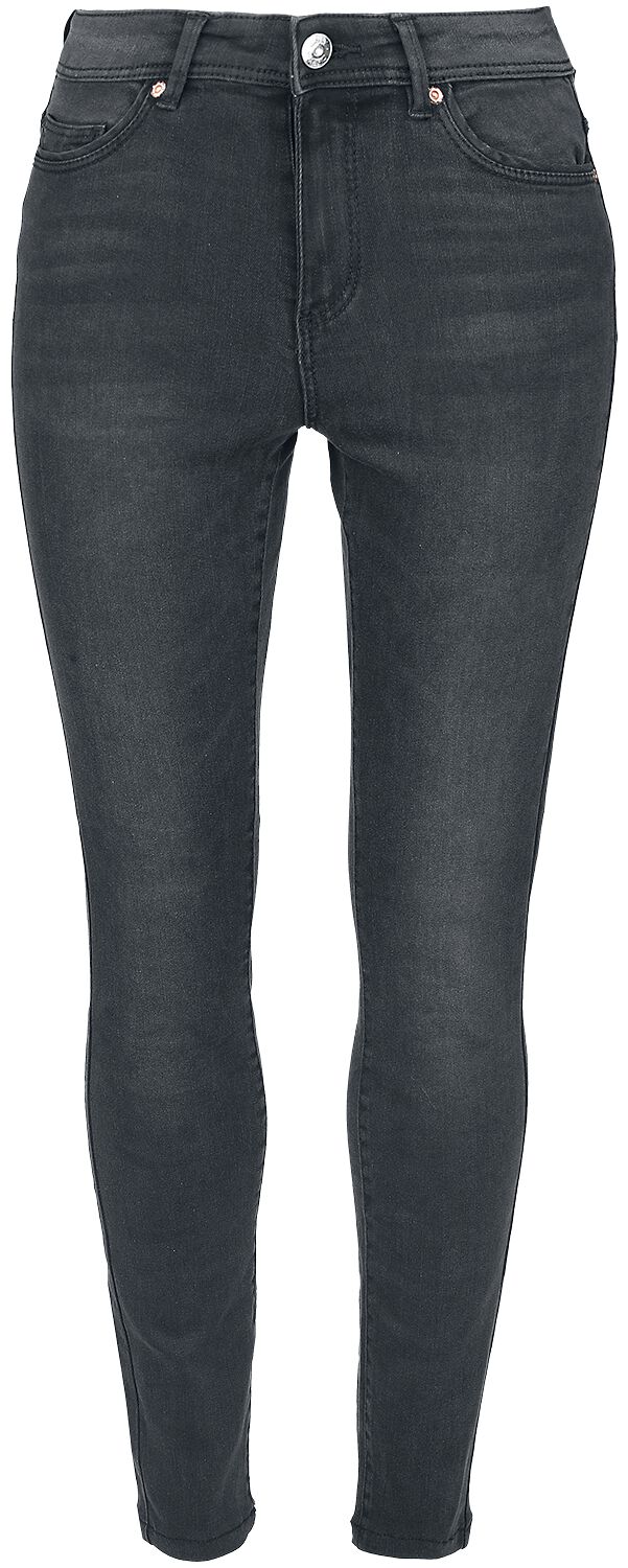 Only Jeans - ONLWauw Life Mid - W26L30old bis W34L30 - für Damen - Größe W32L32 - schwarz