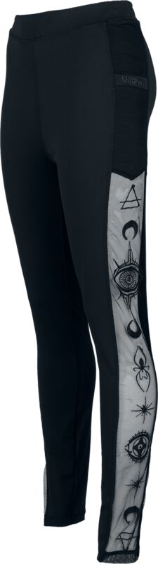 Leggings Gothic Di Gothicana By Emp - The Void - S A Xxl - Donna - Nero