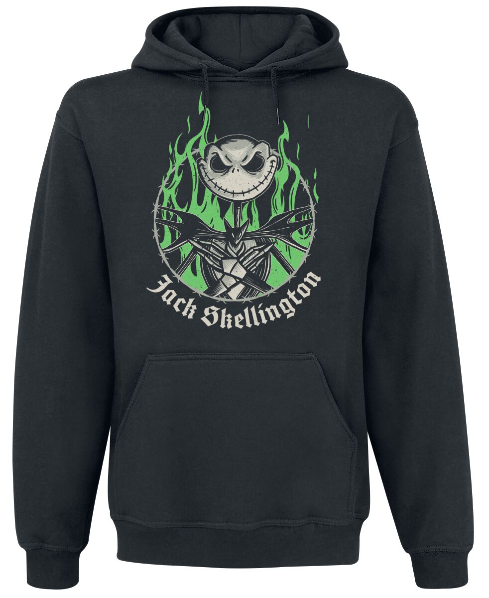 5056811574372 - Green Flames Kapuzenpullover schwarz in S