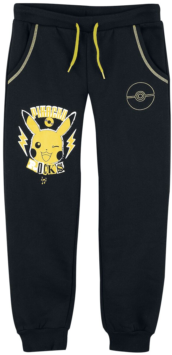 Image of Pantaloni tuta Gaming di Pokémon - Kids - Pikachu - Rocks - 110/116 a 158/164 - ragazzi & ragazze - nero