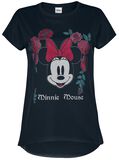 Minnie Mouse - Floral, Micky Maus, T-Shirt