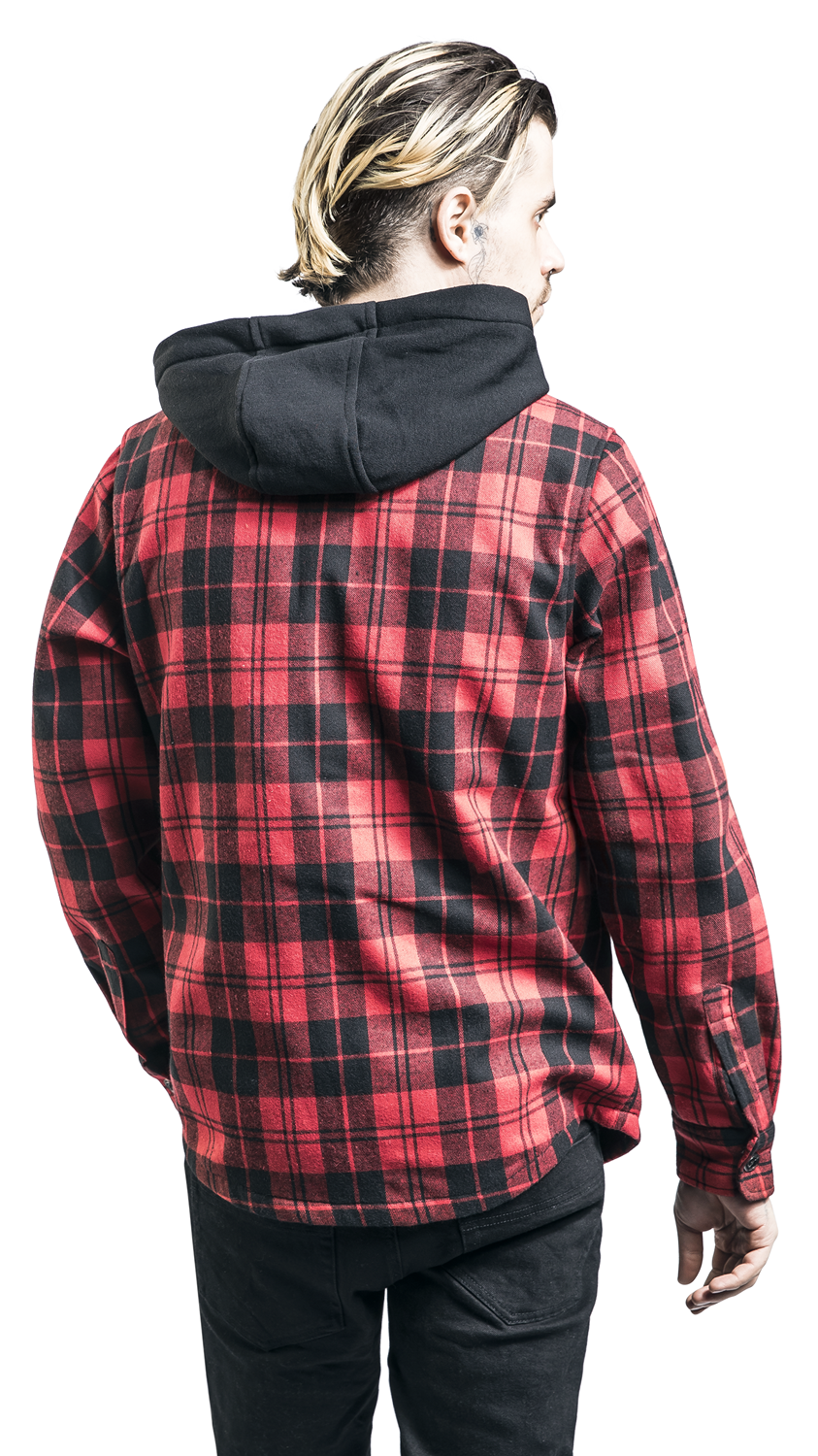 GoodYear Bonded Flannel Polar Fleece Jacket Übergangsjacke rot