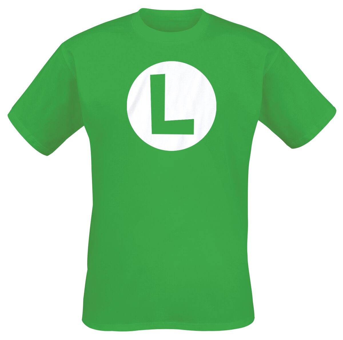 Super Mario Luigi badge T-Shirt green