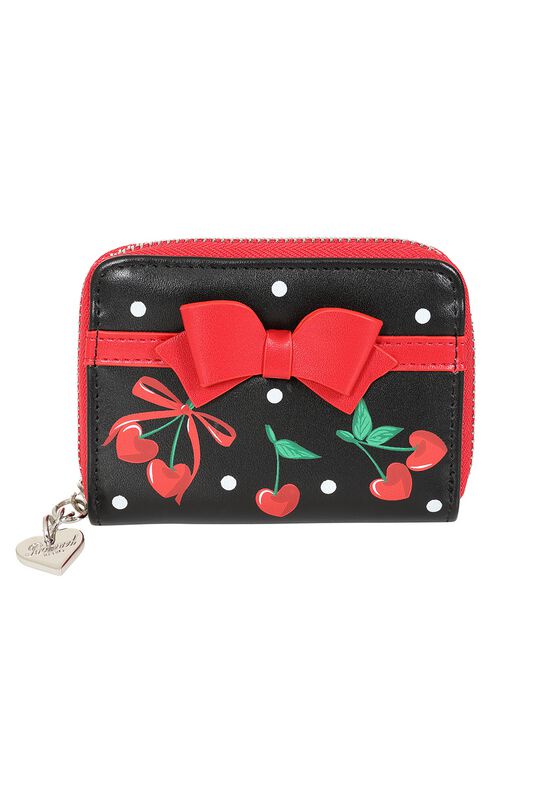 Banned Retro Geldbörse - CHERRIES AND BOWS PURSE - für Damen - multicolor