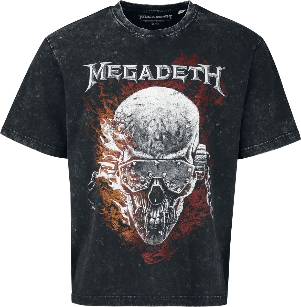 Megadeth T-Shirt - Flames - S bis XXL - für Männer - Größe S - anthrazit  - EMP exklusives Merchandise!