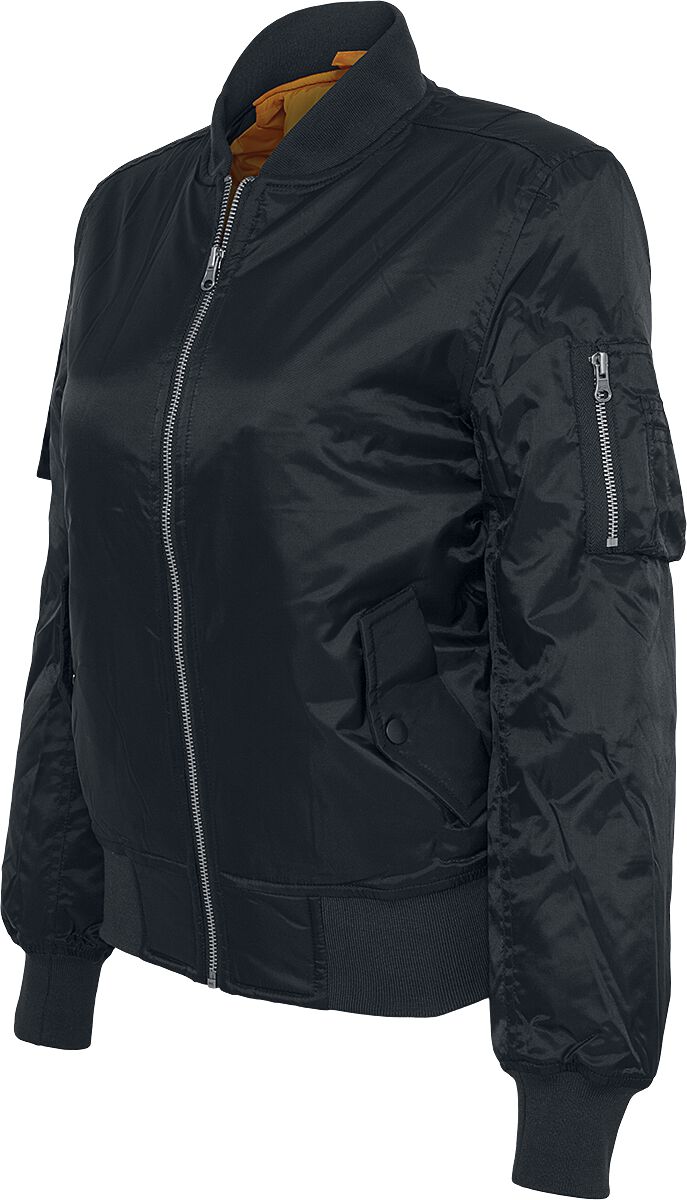 Levně Urban Classics Ladies Basic Bomber Jacket Dámská bunda černá