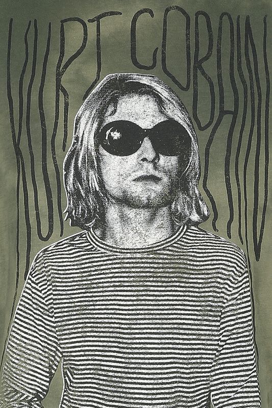 Band Merch Kurt Cobain REX Stripes | Kurt Cobain T-Shirt