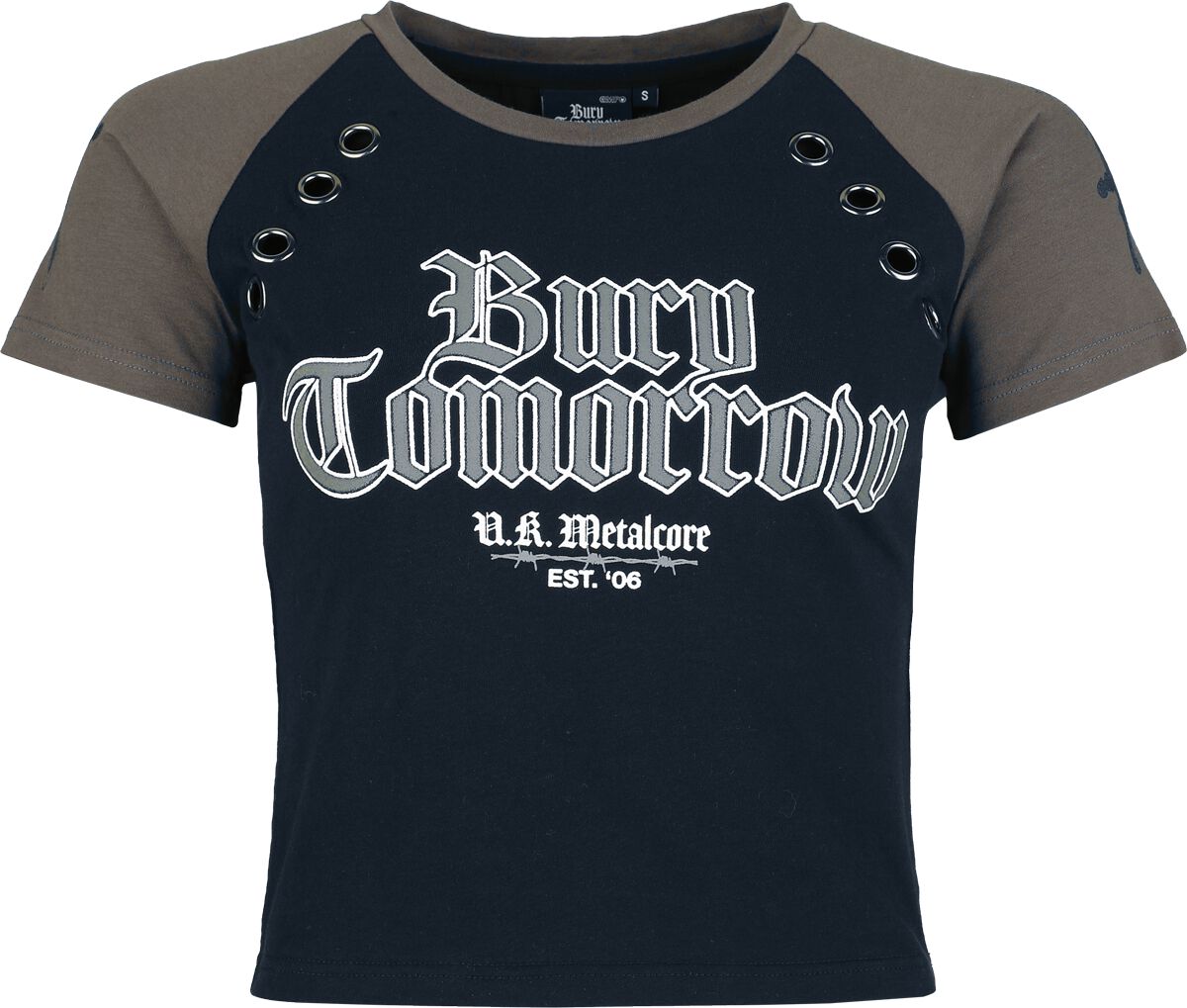 T-Shirt Di Bury Tomorrow - Emp Signature Collection - Xs A Xxl - Donna - Nero/Grigio