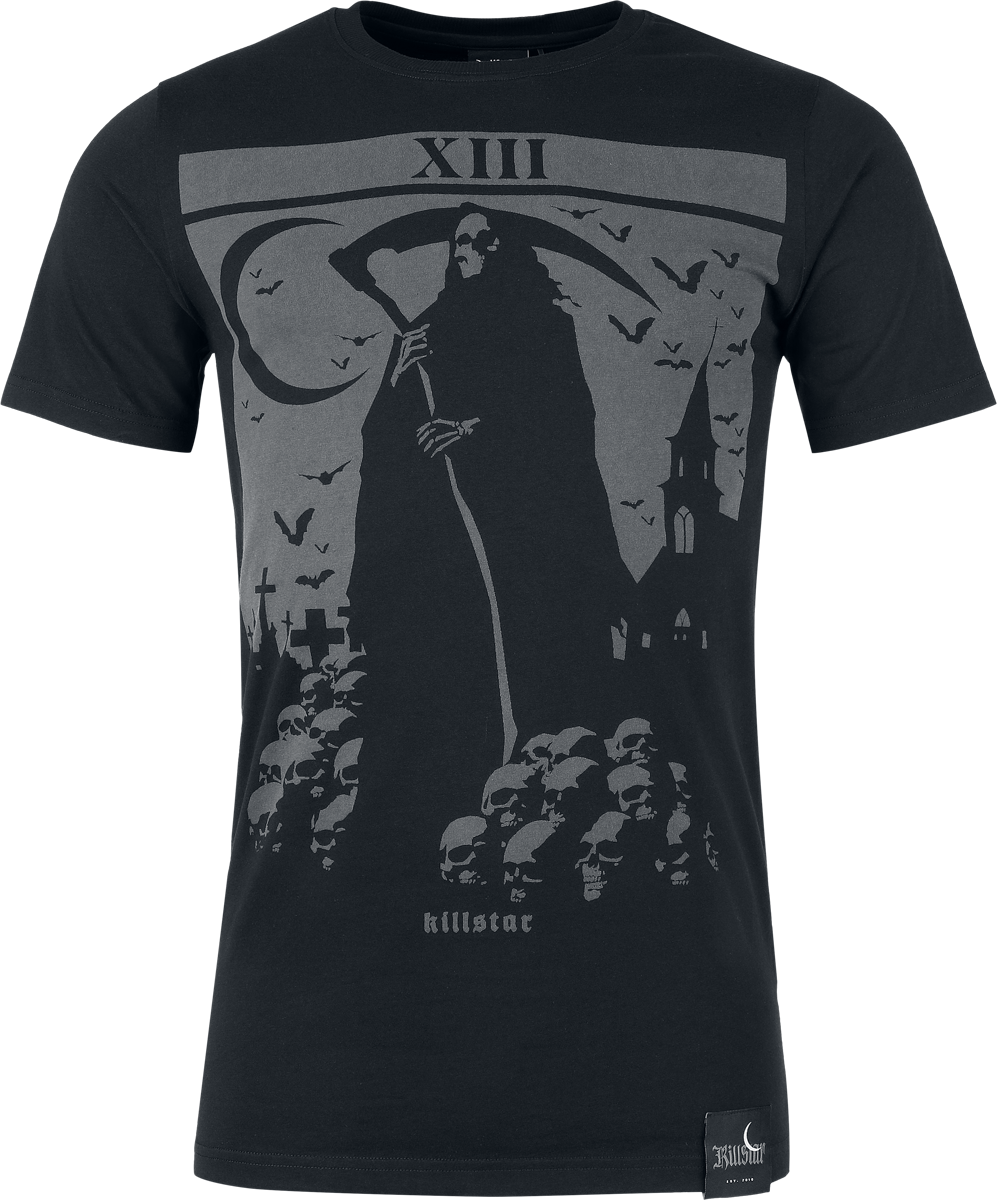 T-Shirt Gothic di Killstar - Death'S Graveyard Short Sleeve T-Shirt - Uomo - nero