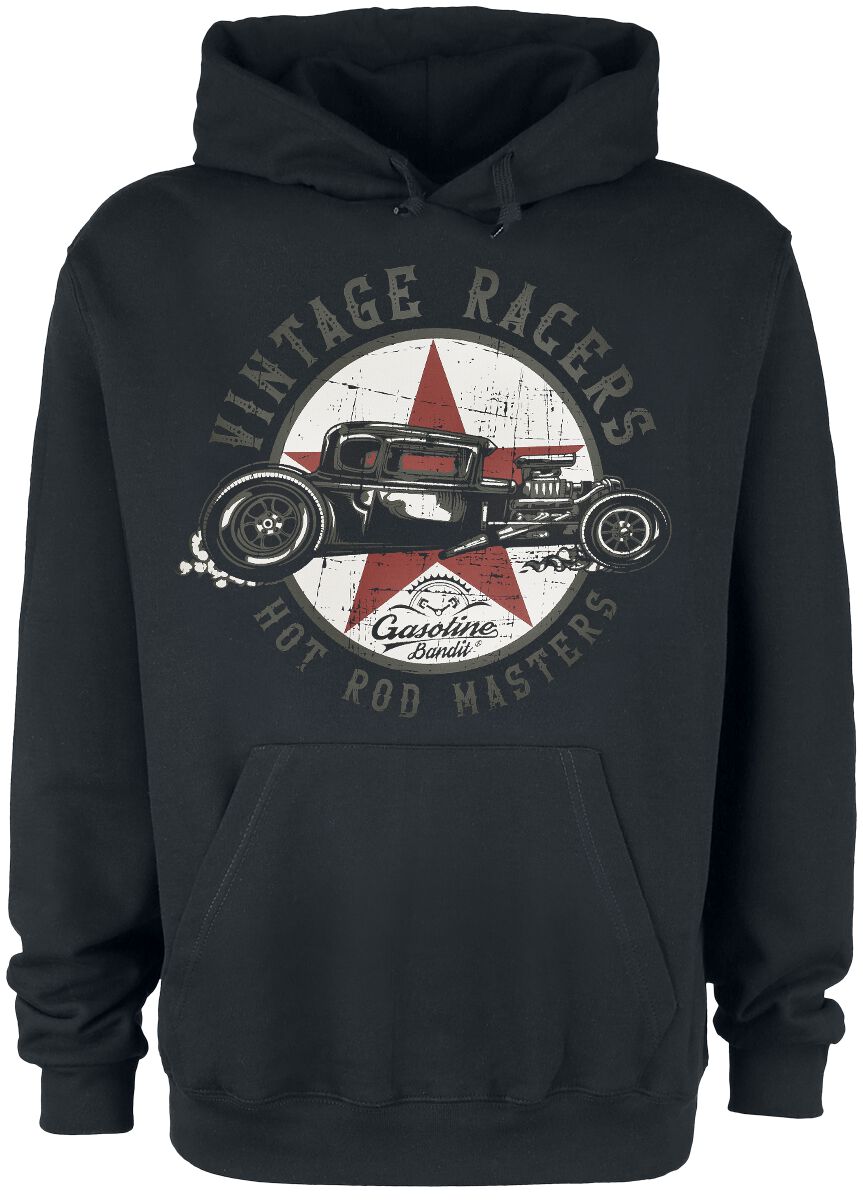 Gasoline Bandit - Rockabilly Kapuzenpullover - Vintage Racers - XL bis 4XL - für Männer - Größe 3XL - schwarz