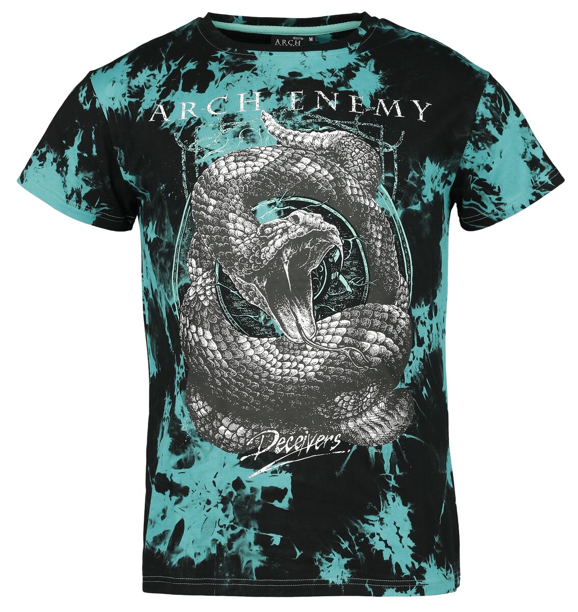 Image of T-Shirt di Arch Enemy - EMP Signature Collection - S a 3XL - Uomo - nero/turchese