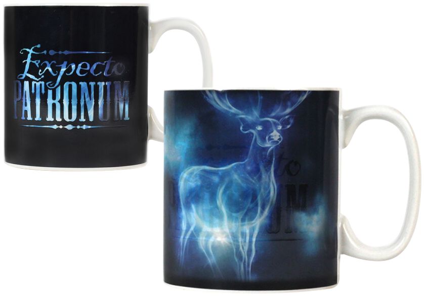 Tasse - Expecto Patronum - Tasse mit Thermoeffekt - schwarz - Lizenzierter Fanartikel - None - unisex