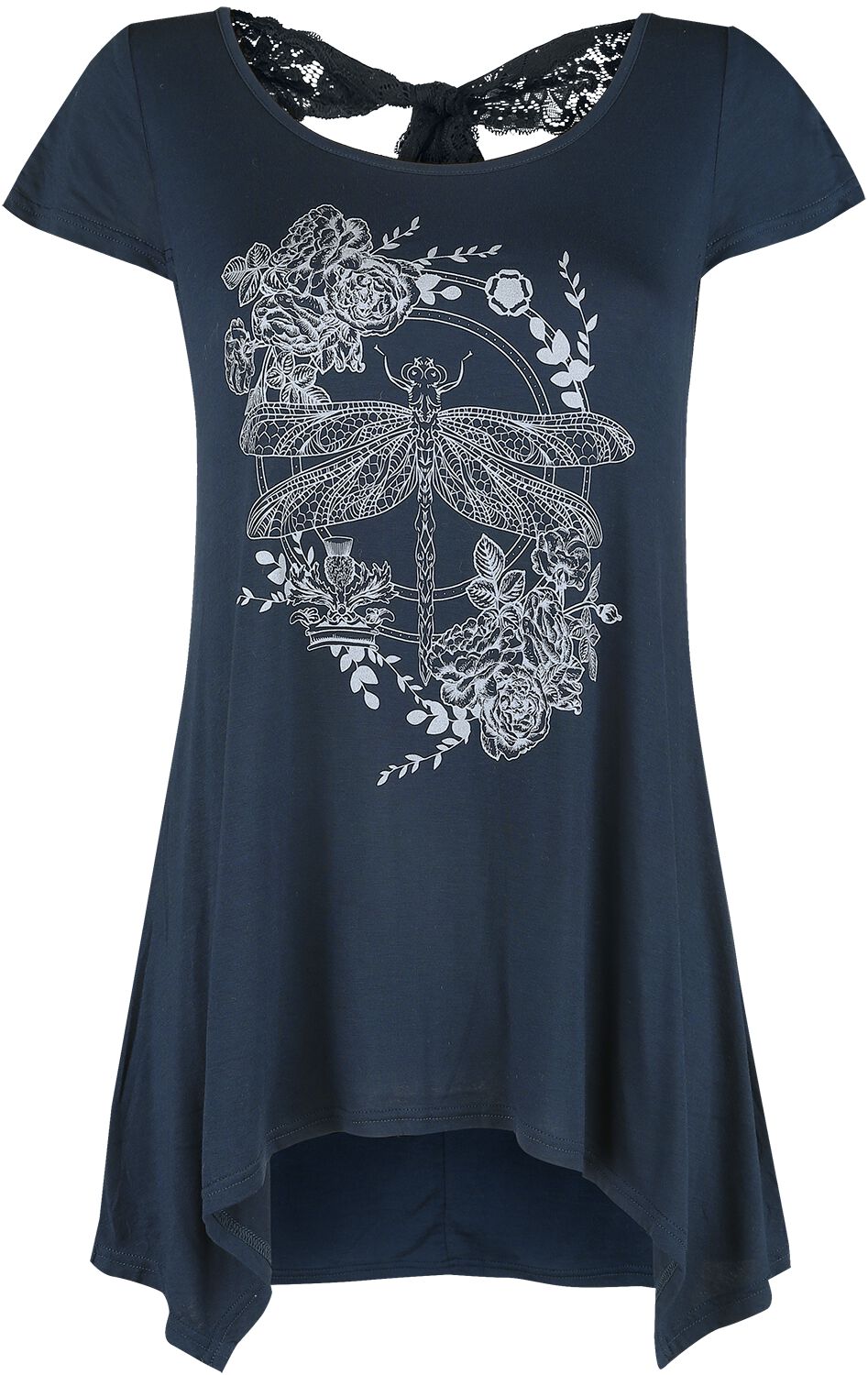 Outlander T-Shirt - Dragonfly - S bis XL - für Damen - Größe S - blue  - EMP exklusives Merchandise!