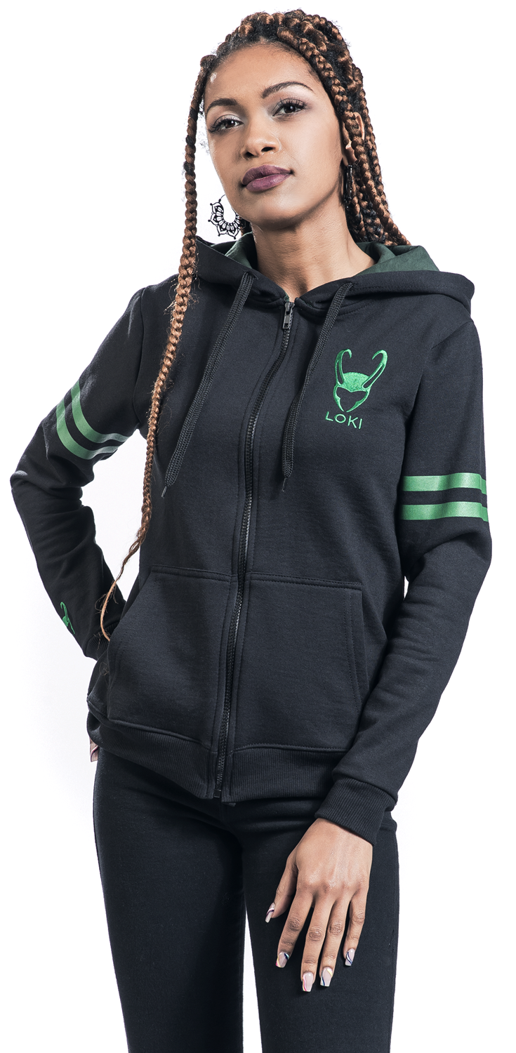 Loki Master Of Mischief Kapuzenjacke schwarz dunkelgrün